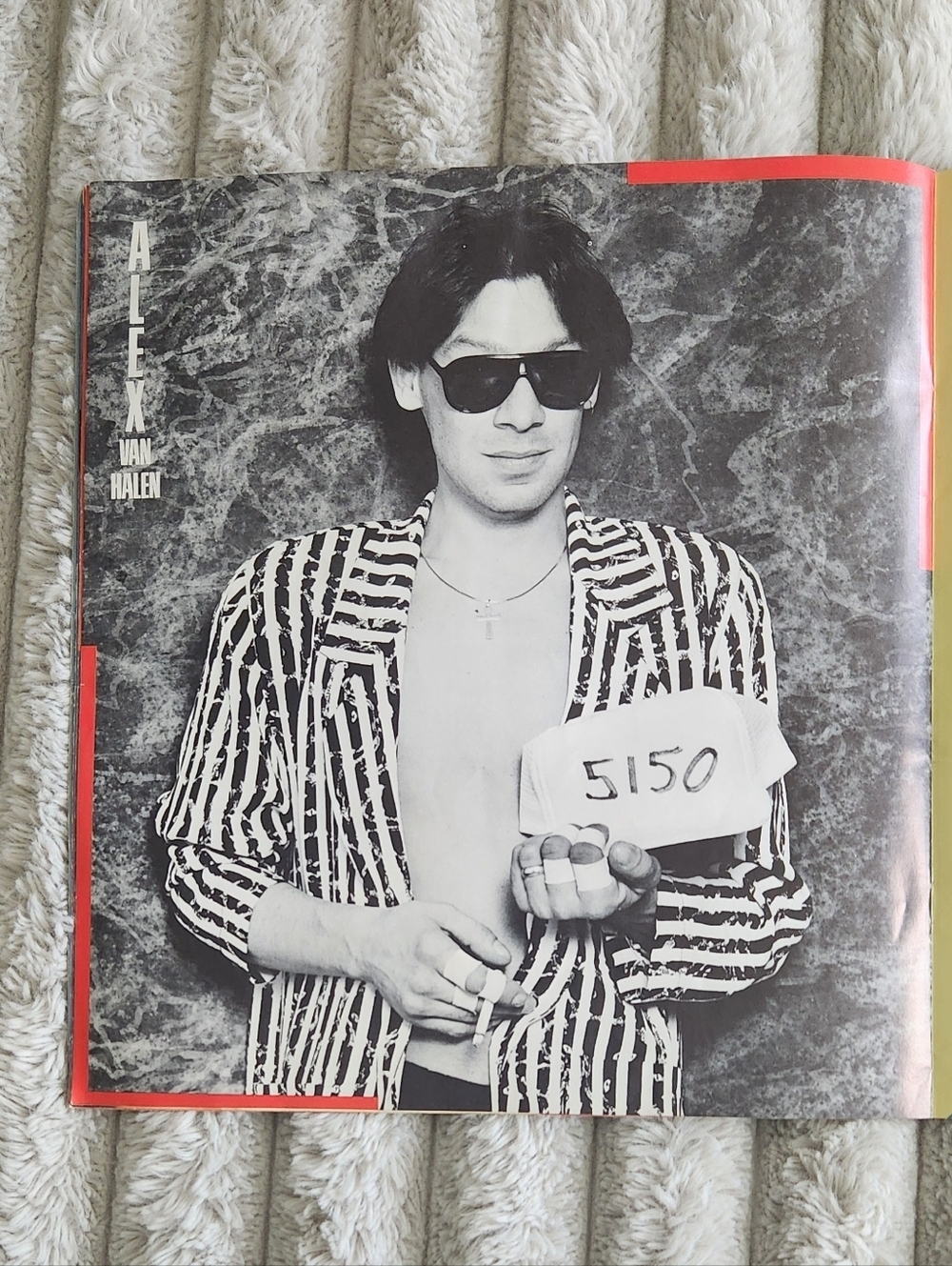 🎸 Vintage 1986 Van Halen 5150 World Tour Program Sammy Hagar EVH Classic Rock - Picture 9 of 12